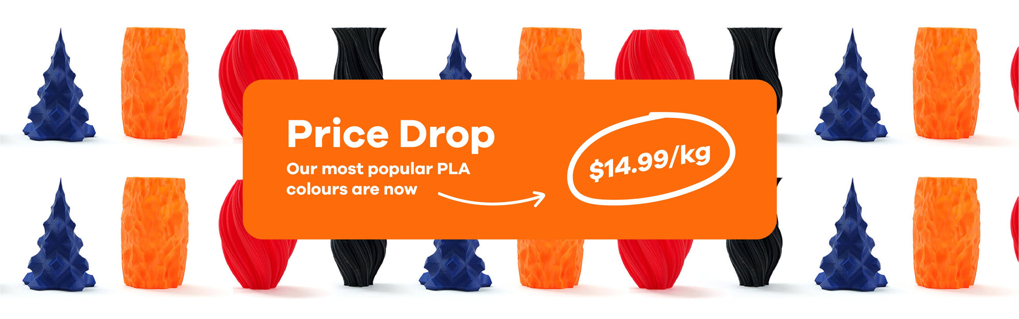 PLA Filament just $14.99/KG