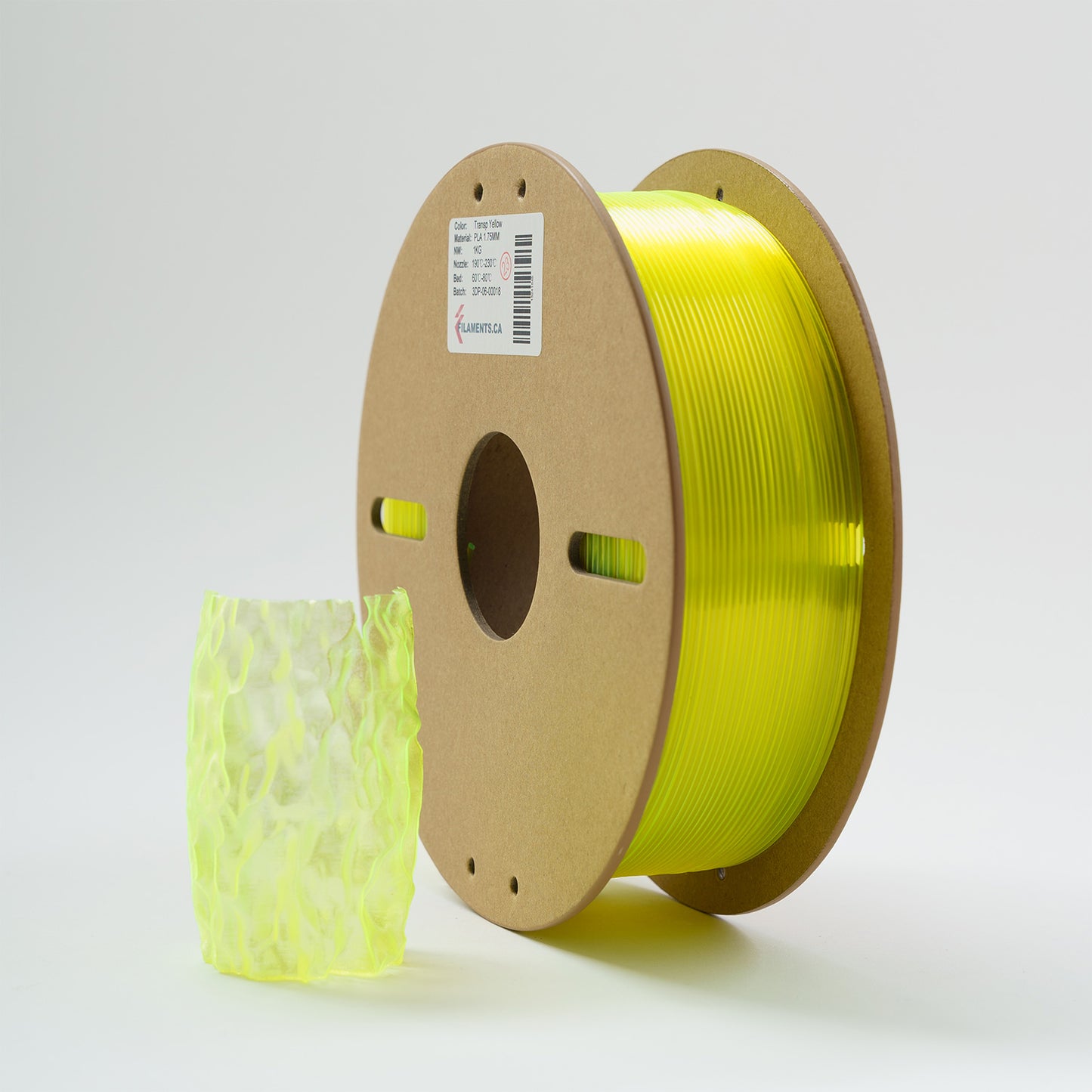 EconoFil™ Basic PLA Filament - Transparent Yellow - 1.75mm - 1 KG